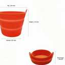 3PCS Pack Silicone Grease Drip Pan Bucket for Traeger Grill, Replacement Part, Temperature Resistant, Recycling, Multiple use (Orange+Black+Grey)