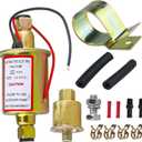 Universal Electric Fuel Pump 5-9 PSI 30GPH 12V DC E8012S Gasoline and Diesel Fuel Pump for Carburetor Engine E8012S, FD0002, P60430, EP12S, 6414671