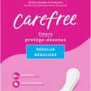 Carefree Panty Liners for Women, Regular, Unwrapped, Unscented, 120ct