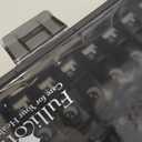 Extra Large Weekly Pill Organizer 4 Times a Day, Fullicon XXL Large Pill Box, 7 Day Medicine Organizer, Black Pill case for Vitamin/Fish Oil/Supplements