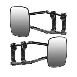 Universal Clip-on Towing Mirrors Extended Mirrors for Towing 360 Degree Rotation Adjustable Towing Mirror, Black, 2 Pieces