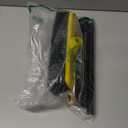 Push Broom Outdoor Indoor Broom 12" Wide,50" Long Handle with Stiff Bristles for Cleaning Scrubbing Deck Driveway Yard Patio Wood Stone Tile Floor