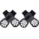 EXPAWLORER Anti-Slip Dog Socks-4 Pcs Double Sides Grips Traction Control On Hardwood Floor,Dog Shoes Paw Protector for Hot Pavement, Prevents Licking, for Dogs, M
