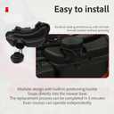 84004660 590568 Gas Tank with 799585 Gas Cap compatible with B & S 08P502 09P702 09P602 093J02 E450 E500 lawn mower engines