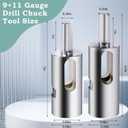 9 Gauge+11 Gauge Twist Ties EZ Tool, Steel Twist Ties Drill Truck Tool for Fixing Chain Link Fence and Loop Fences