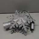 Christmas Tree Topper Lighted with 6 Projection Slides, PliMook Snowflake Christmas Tree Topper LED Rotating 3D Lighted Tree Toppers Glitter Tree Topper Projector for Christmas Tree(Silver)