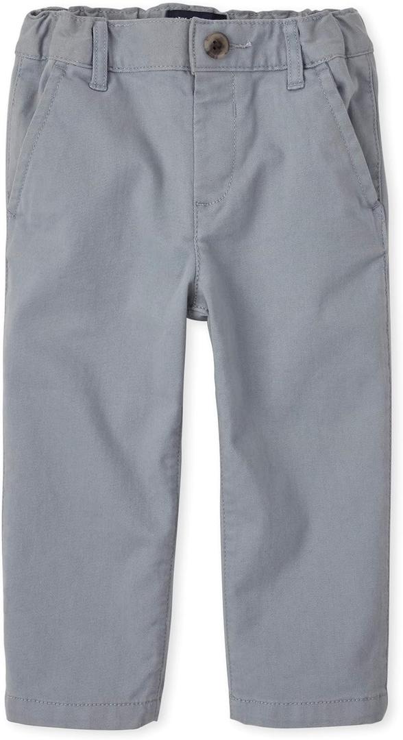 The Children's Place Baby-Boys and Toddler Chino Pants (18-24 Months, Fin Gray)