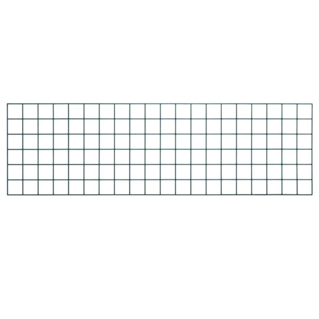Quantum SG-1830P 30" Epoxy Coated Store Grid Wire Panel | Wall Mounted Display Shelves with 3 x 3 Openings for Commercial Restaurant Kitchen Garage | 30"W x 18"H, Green, NSF (Brackets Not Included)