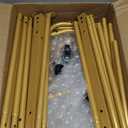 Rolling Hanging Clothes Rack,Portable Clothes Organizer for Bedroom,Living Room,Clothing Store,Gold