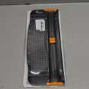 Firbon A4 Paper Cutter 12 Inch Titanium Paper Trimmer Scrapbooking Tool with Automatic Security Safeguard and Side Ruler for Craft Paper, Coupon, Label and Cardstock (Black)