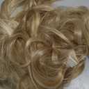 REECHO Clip in Hair Extensions, Hair Extensions Thick Long Lace Weft Lightweight Synthetic Hairpieces for Women (24 Inch-240 Gram(Pack of 5), Golden with Highlights)