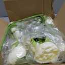 MARTINE MALL 8 Packs Peonies Artificial Flowers, Champagne Artificial Peonies, Silk Peonies Flowers Fake Peonies Artificial Flowers Peonies Bouquet for Centerpiece Table Wedding Party Home Decor