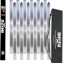 Muru Skewers - The Original Kabob Skewers, 304 Stainless Steel 1.25" Thick for Even Cooking - Heavy-Duty BBQ Grill Skewers, Reusable & Easy to Clean (12)