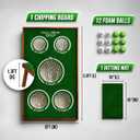 Palladium Golf Chipping Game Board - Solid Wood Golf Game Cornhole Set