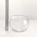 CYS EXCEL Glass Bubble Bowl (H-6" W-8", Approx. 3/4 Gal.) Small Fish Bowl Round Terrarium Vase Globe Flower Centerpiece for Weddings Events Arrangements