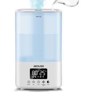 5L Top Fill Ultrasonic Humidifier,Cool Mist Humidifiers with Timer & Humidity Control for Bedroom, Baby, Large Rooms & Plants (White-2)