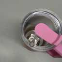 Manna Stainless Steel Double Wall Insulated Tumbler with Smart Seal Dual Sip Lid and Straw Fit Handle - 40 Oz - Rose Quartz Powder Coat