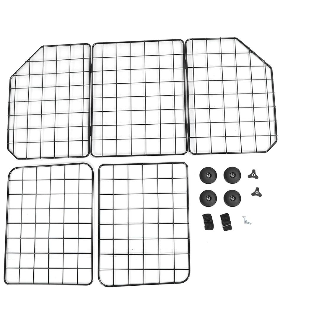 Adjustable Cargo Area Wire Mesh Pet Guard, Foldable Car Dog Barrier for Safe Driving and SUV, Van, Vehicle Security, Nurnesyngy6f5s0gb