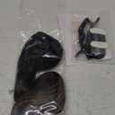 Synthetic Clip in Hair Extensions, 6PCS Natural &Soft Hair& Blends Well Lonng Wavy Hairpieces(20inch,6pcs, Black with Brown Highlights)