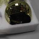 6 Pieces Disco Ball Flower Vase Mirror Disco Ball Glass Vase Disco Ball Planter Candle Holder Glass Vase Bulk for Wedding Centerpieces Bedroom Kitchen Office Decoration Birthday (Gold,3 x 4 Inch)