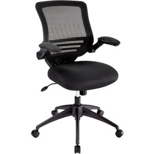 Realspace Calusa Mesh Mid-Back Chair, Black