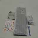 Wireless Keyboard and Mouse Combo, COVEVA 2.4GHz Wireless Keyboard Mouse with USB Receiver, Water-Dropping Keycaps, 104 Keys Full Size with Number Pad for PC Laptop Computer Desktop(Black Purple)