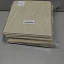 DECOMOMO Storage Bins, Cube Storage Bin with Labels, Fabric Storage Cubes for Shelves (10.5" x 11" / 6pcs, Beige)