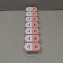 Odaro Extra Large Weekly Pill Organizer 2 Times A Day, Pill Box 7 Day Am Pm to Hold Daily Medicine Vitamin and Supplements - Pink