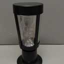 Kemeco Solar Post Light Outdoor, ST4346Q Dusk to Dawn Solar Lamp Post Light with Pier Mount Base Bright Sandy Colored Bulb, Waterproof Aluminum Fence Pole Lights for Gates Yard Path Garden