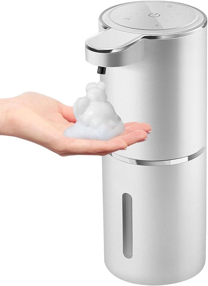 Gotofine Automatic Foaming Soap Dispenser,4Level Adjustable Foam, Wall Mount, USB Rechargeable,12.8oz/ 380ml,Touchless Hand & Dish Soap Dispenser for Bathroom, Kitchen,Hotel, Restaurant