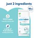 WaterWipes Sensitive+ On The Go Wipes, 3-In-1 Cleans, Cares, Protects, 99.9% Water, Unscented & Hypoallergenic Wet Wipes, 224 Count (8 Packs)