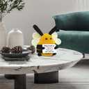 IncreDecor Positive Crochet Animals Bee Decor Easter Basket Essentials Cute Stuff Mothers Day Gifts for Mom Grandma Best Friends Teacher Coworker