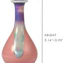 Small Ceramic Cherry Blossom Pink Tall Vase with Four Ceramic Flowers