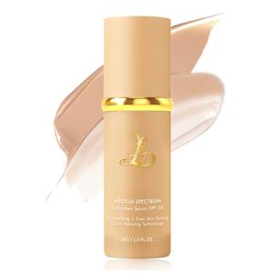 Foundation 4 in 1 - Color Changing Foundation, Medium Spectrum with SPF 50, Hypoallergenic Hydrating Liquid Concealer, Long-lasting & Waterproof Natural Finish - 1.06 fl oz