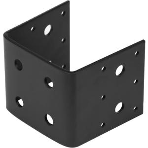 4 PCS 4x4 Post Base Bracket, 11 Gauge (1/8") Heavy Duty Half Post Base Joist Hanger for 4"x4" Wood Posts, Carbon Steel, Inner Size 3.5", Deck Framing Support Connector for Pergola Gazebo Outdoor