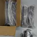 6PCS Adjustable Height Bed Support Legs, Heavy Duty Metal Bed Frame Support Legs, 7.3-12 inch Furniture Risers Replacement with Non-Slip Base for King Queen Slats/Furniture/Table/Couch/Sofa/Dresser