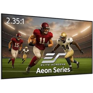 Elite Screens Aeon Series 138-Inch Projector Screen, 2.35:1 8K/4K Ultra HD Ready, Edge-Free Fixed Frame with ISF-Certified CineWhite UHD-B Projection Material for Home Theater, AR138WH2-WIDE