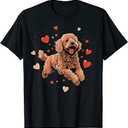 Toy Poodle Love Heart for Valentines Day on Poodle Lover T-shirt Size XL