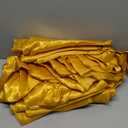 P Pothuiny 60 Inch Wide Gold Satin Fabric by The Yard, Silky Charmeuse Satin Fabric for Bridal Wedding Dress Decor DIY Apparel Crafts, 1 Yard