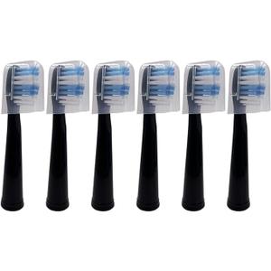 12-Pack Replacement Toothbrush Heads for Dnsly Fairywill FW507/FW508/FW917/FW909/FW949/FW958/FW507B/FW908/FW610/FW659/FW719/FW910 KIPOZI Sboly Sonic Electric Toothbrush (Black)