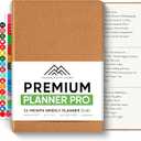 Daily Journal, 6 Months, Undated, Light Brown, 5x8