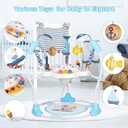 Baby Activity Center, Infant Jumpers and Bouncers with Music, Lights, Infant Toys, 360Rotating Seat, 3 Adjustable Heights, Baby Play and Learning Center for 6+ Months