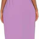 Fussangshu Women's Summer Maxi Dress Long Dress Casual Boho Sleeveless Strap Smocked Tiered Long Beach Sun Dresses (XXL)