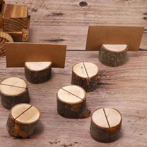 Pack Rustic Wooden Place Card Holders  for Wedding
