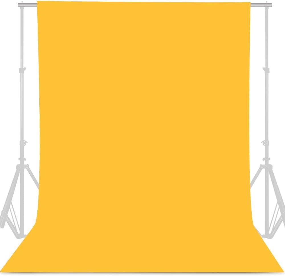 GFCC Yellow Backdrop - 8FTX10FT Yellow Photo Backdrop for Photoshoot Background for Photography Screen Video Recording Picture Background