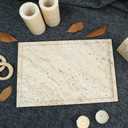 Natural Travertine Marble Luxury Tray,12 x 8 inch for Kitchen Sink,Bathroom Soap Bottles,Makeup,Towel Organizer Tray