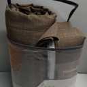 Extra Long 120 Inch Pinch Pleat Dark Brown Curtains for Living Room, Blackout Memory Trained Soundproof Flax Linen High Ceiling Luxury Windows Curtain Insulated 10FT Length Large Drapes 2 Panels Set