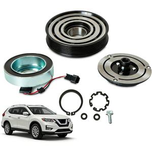 Kessocco 12V AC Clutch Kit, 92600JM01D 92660JM01B 10362251 141004NC CO 11200C AC Compressor Clutch Replacement for 2008-2015 Nissan Rogue 2.5L