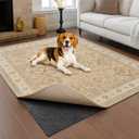 Deep Dream 1/4" Thick Felt and Natural Rubber Backing Rug Pad - Non Slip Carpet Gripper for 2 x 8 Ft Area Rugs - Protective Cushioned Pads for All Floors