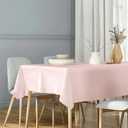 6 Pack Plastic Light Pink Tablecloth, 54 X 108Inch Party Table Covers Pink Scalloped Table Cloths for Rectangle Tables Disposable Tables Cover for Picnic Baby Shower Tea Party Wedding Bridal